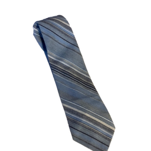 Vintage Currie Canada blue striped tie